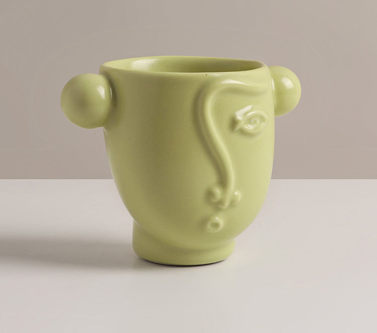 260ml Creative Abstract Face Mug Porcelain Personalized Coffee Tea Water Milk Cup Handmade Nordic Home Kitchen Table Decor Gifts