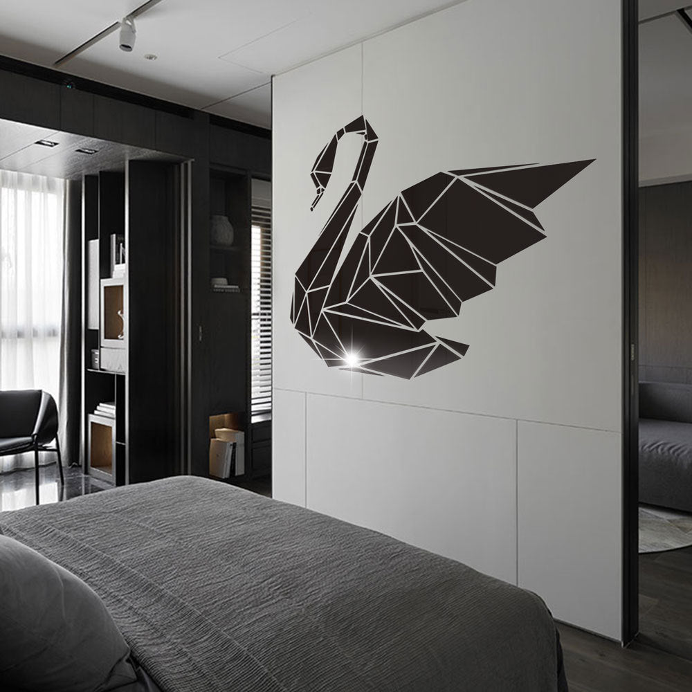 Three dimensional acrylic decorative mirror paste