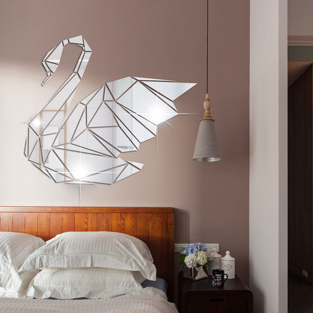 Three dimensional acrylic decorative mirror paste